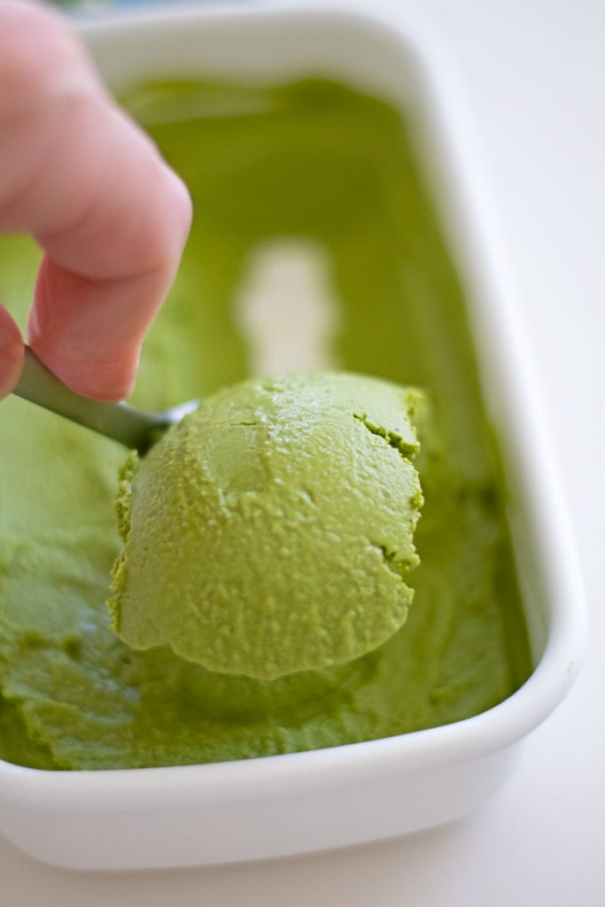 Matcha Green Tea Ice Cream {No-Churn + Vegan} - The Blender Girl